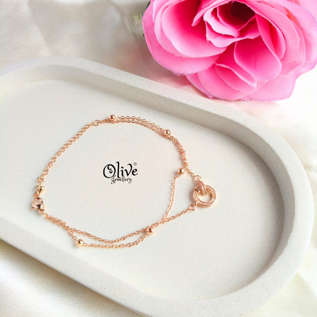 Stainless Steel Bracelets - 8 - Rose Gold Shade