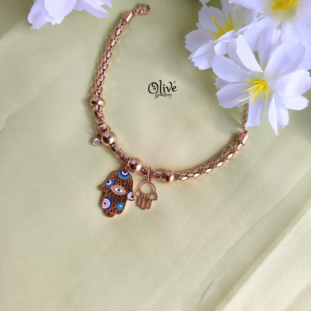 Stainless Steel Bracelets - 27 -Rose Gold Shade