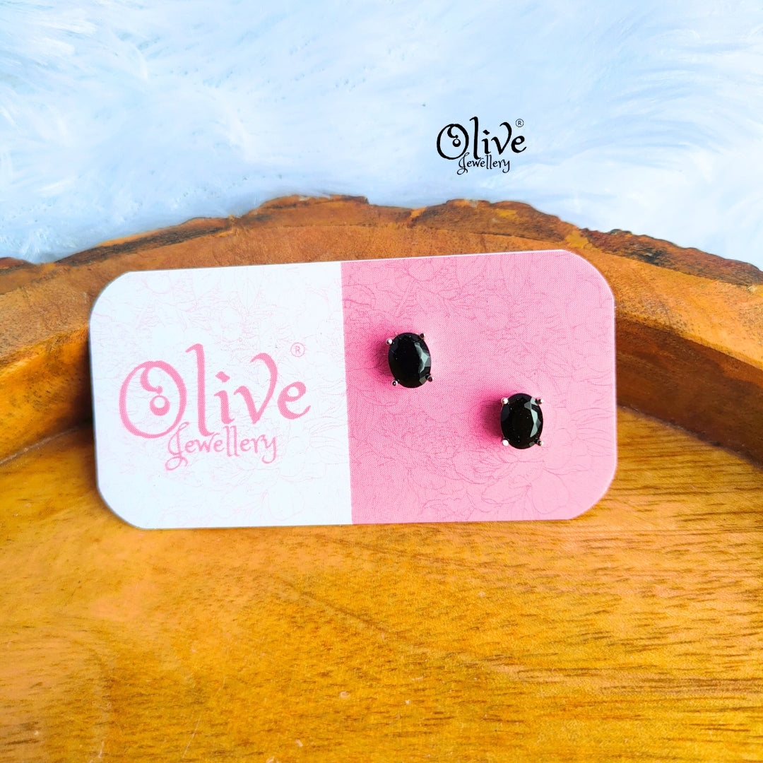 Single Stone Studs Earrings - 20