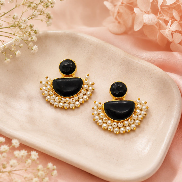 Golden Brass Earrings