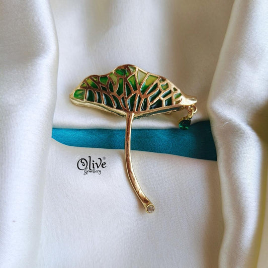 Lotus Leaf Brooch-991