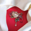 Lavender Flower Brooch-763
