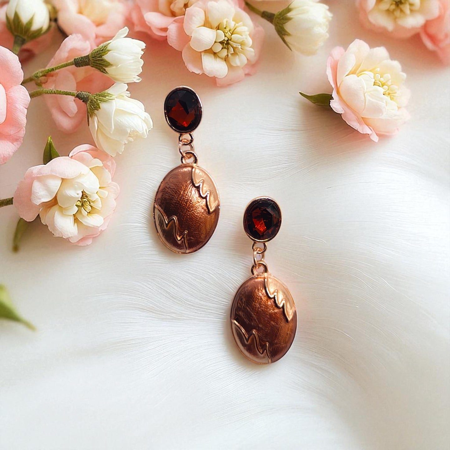 Enamel Earrings - 953