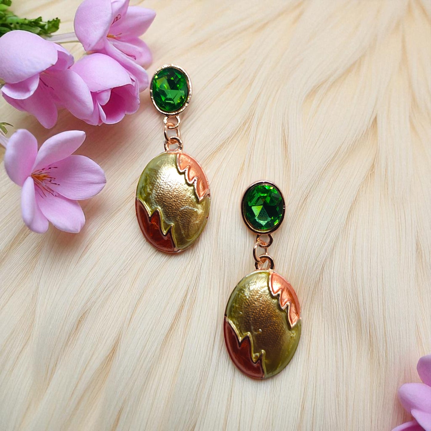 Enamel Earrings - 953