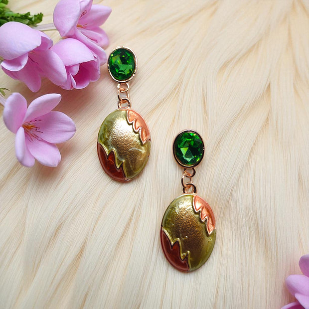 Enamel Earrings - 953