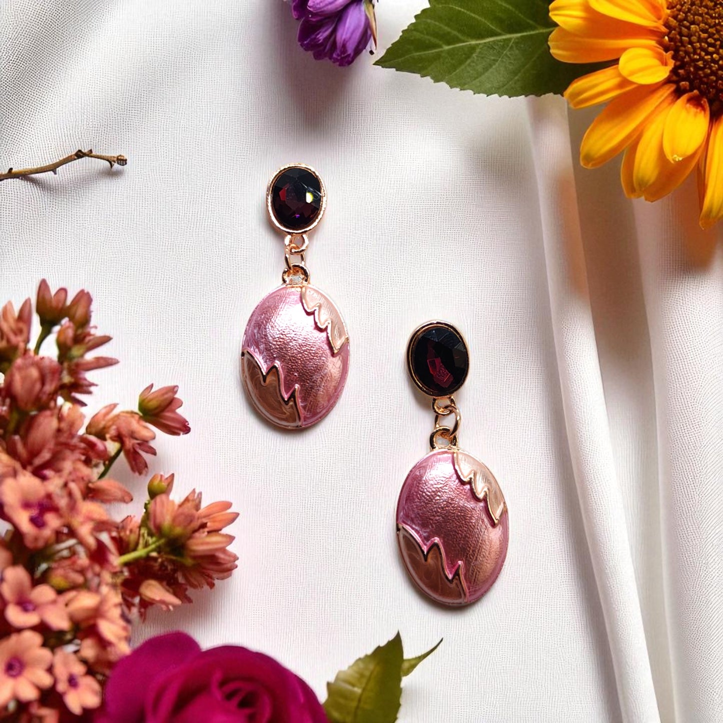 Enamel Earrings - 953