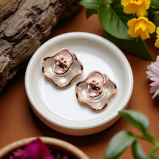 Enamel Earrings - 946