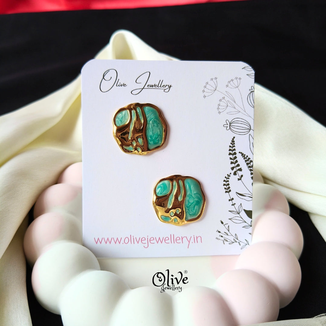 Enamel Earrings -1463