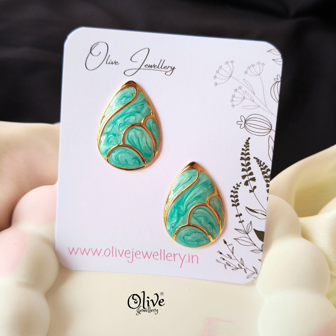 Enamel Earrings -1477