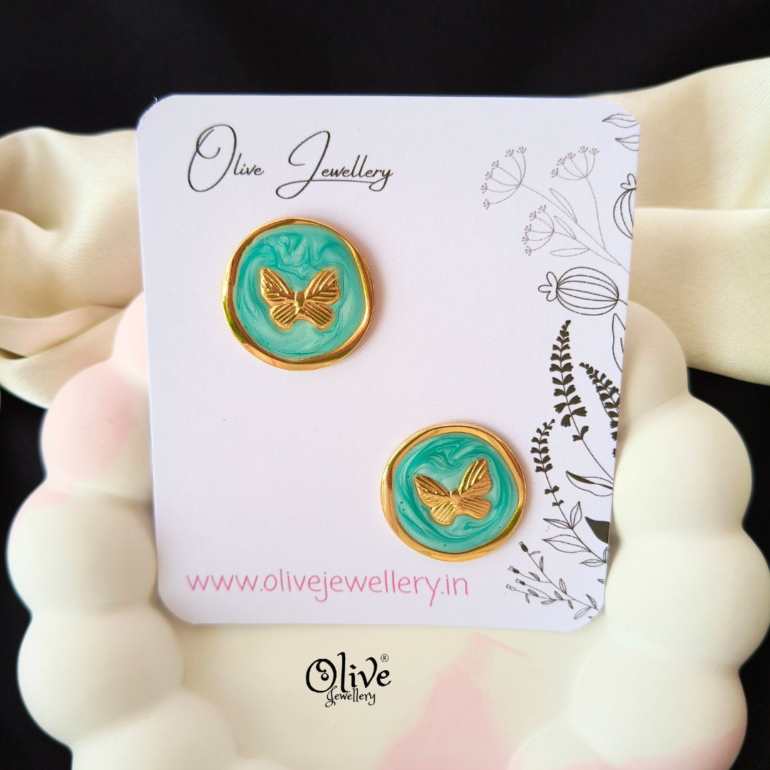 Enamel Earrings -1482