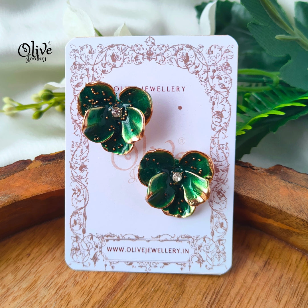 Enamel Earrings -1487