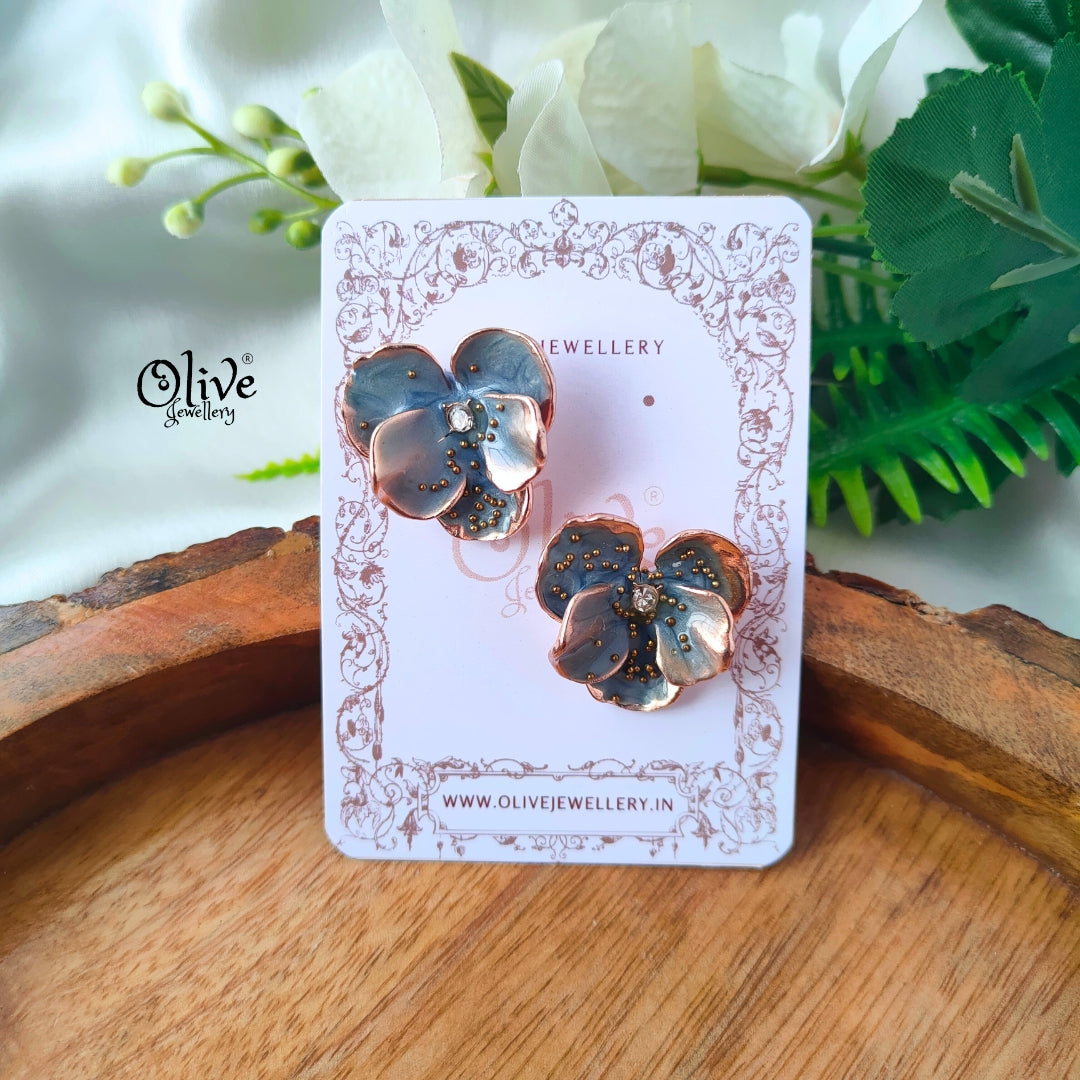 Enamel Earrings -1487