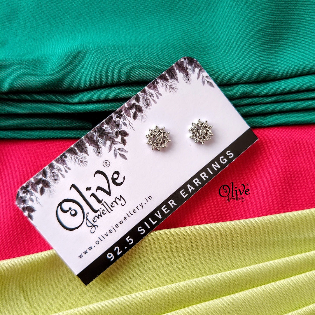Swan Studs -92.5 Silver