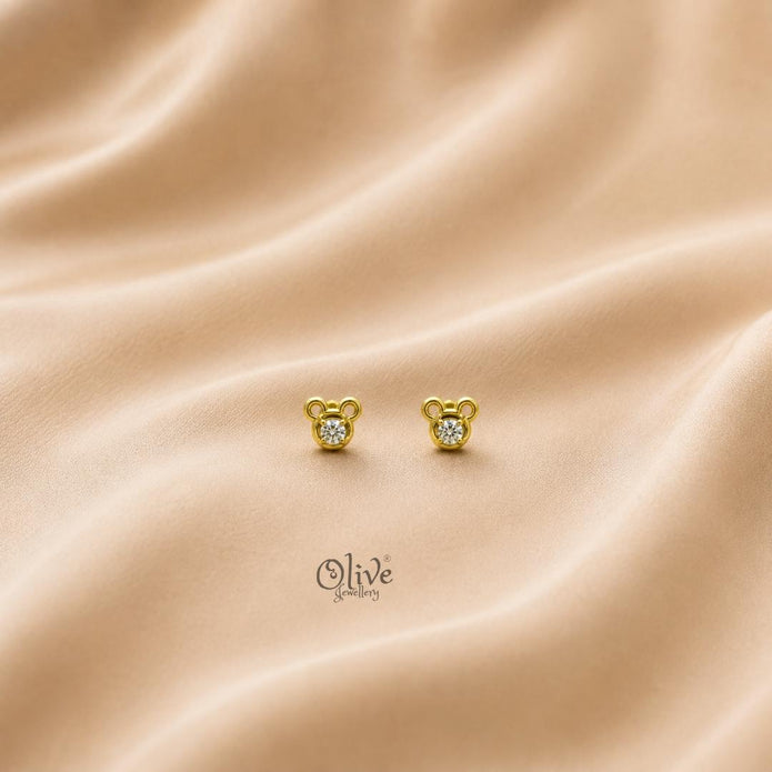92.5 Silver Studs  -Mickey Mouse