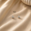 92.5 Silver Leaf  Studs