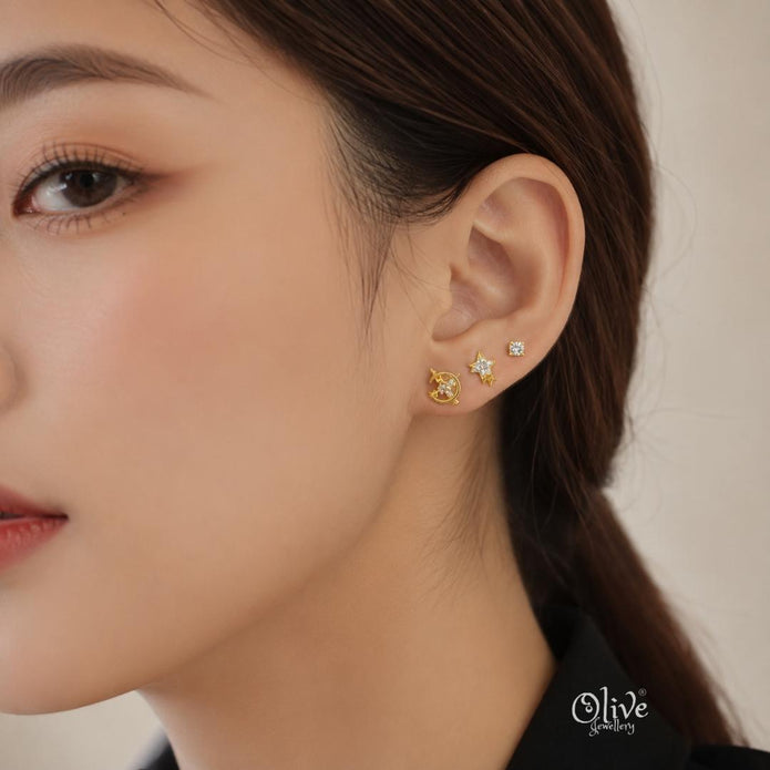 92.5 Silver  Studs -45
