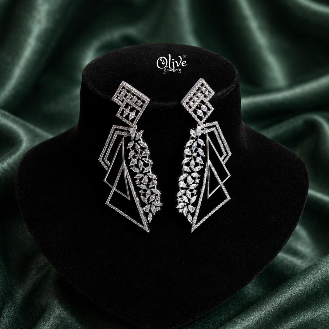 AD Earrings-122-(Rose Gold)