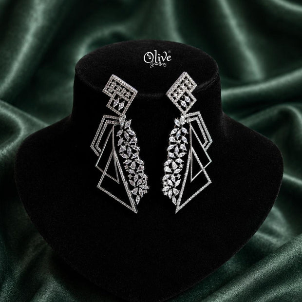 AD Earrings-122-(Rose Gold)
