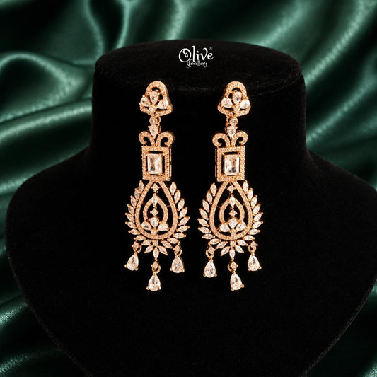 AD Earrings-125(Rose Gold)