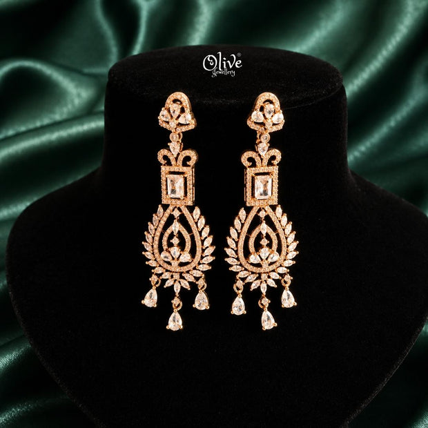 AD Earrings-125(Rose Gold)