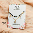 SS Black Beads Chain - 52 (  Gold Shade )