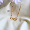 SS Black Beads Chain - 99( Gold Shade )