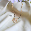 SS Black Beads Chain - 102( Gold Shade )