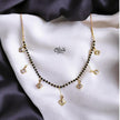 SS Black Beads Chain - 109(  Gold Shade )