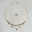 SS Black Beads Chain - 112(  Gold Shade )