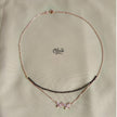 SS Black Beads Chain - 114( Rose Gold Shade )