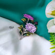 The Sunflower Lavender Brooch