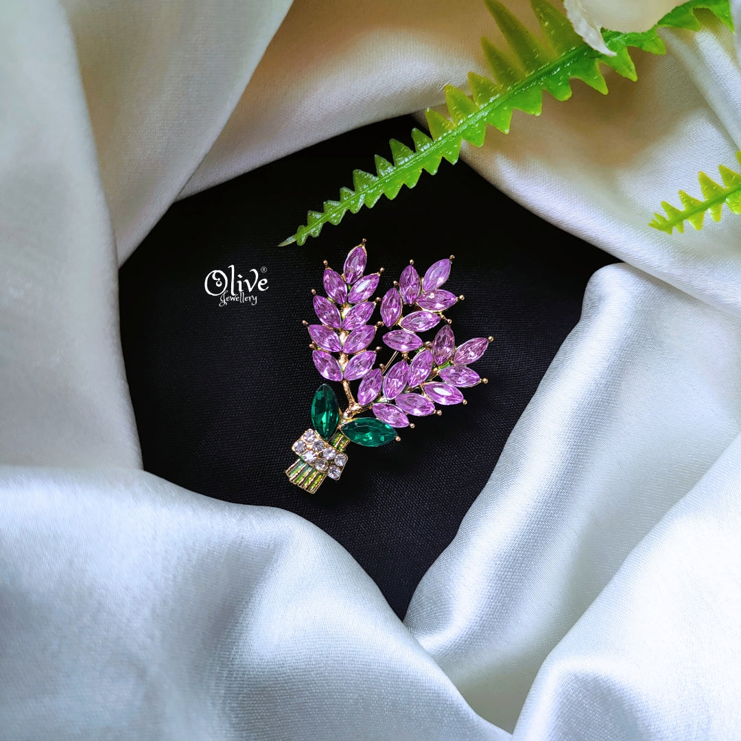 The Pink Flower Pot Brooch