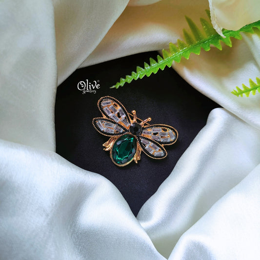 The Green Honey Bee Brooch
