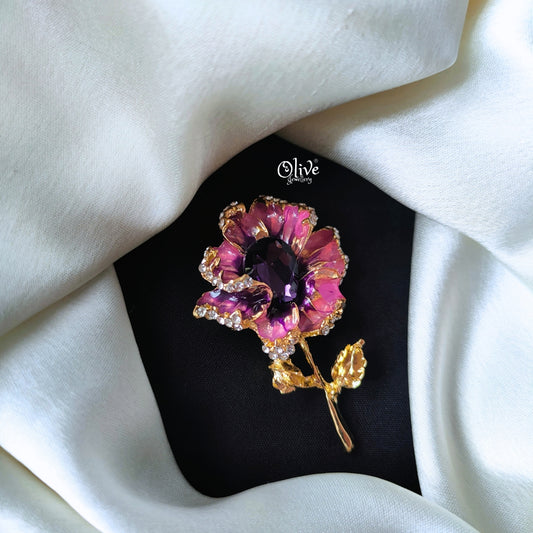 A Blooming Flower Brooch