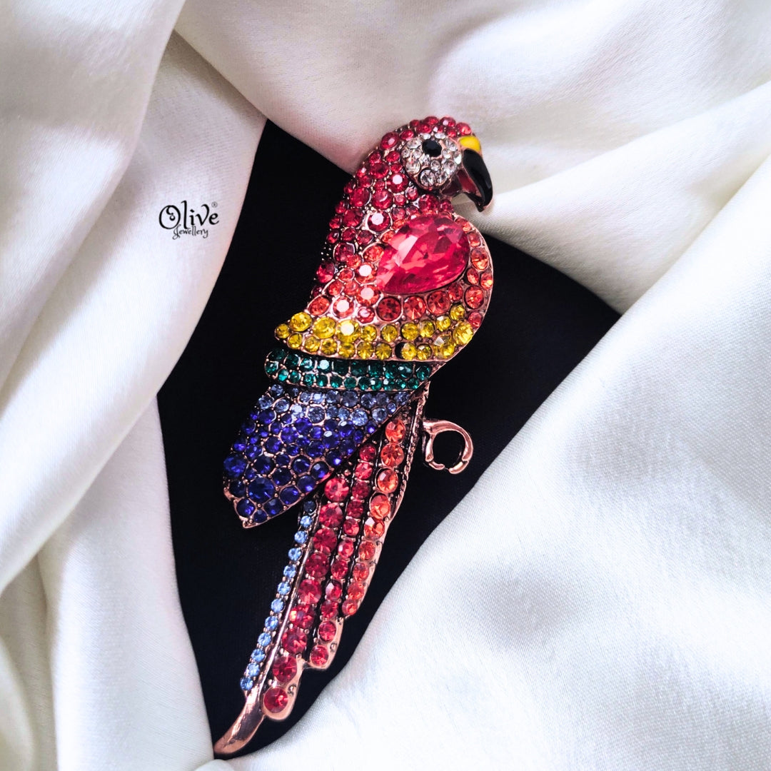 The colorful Parrot Brooch