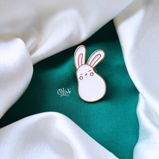 The White Bunny Brooch