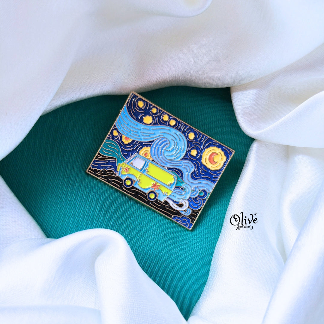 Starry Night Brooch