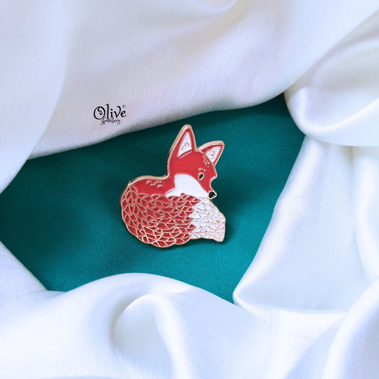 The Cute Fox Brooch