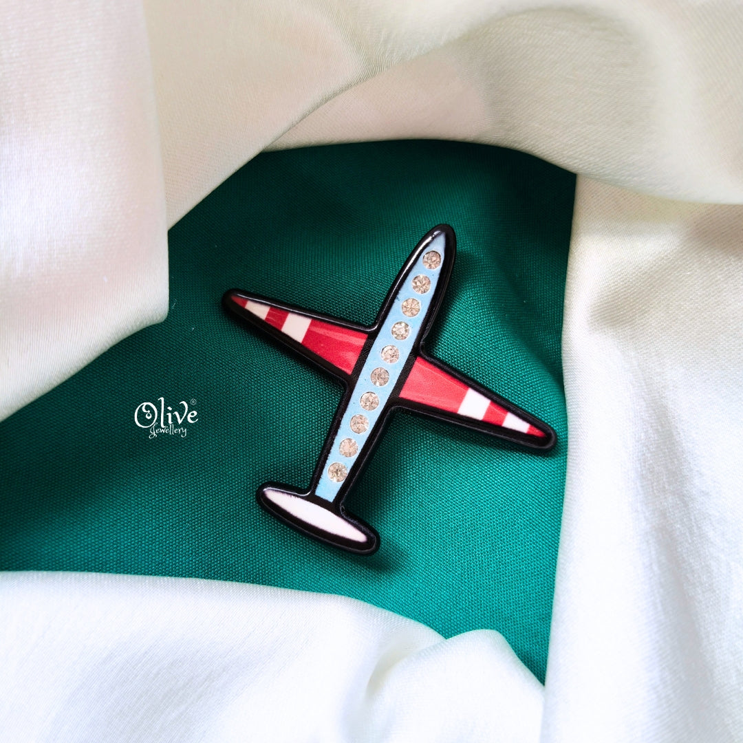 An Airplane Brooch