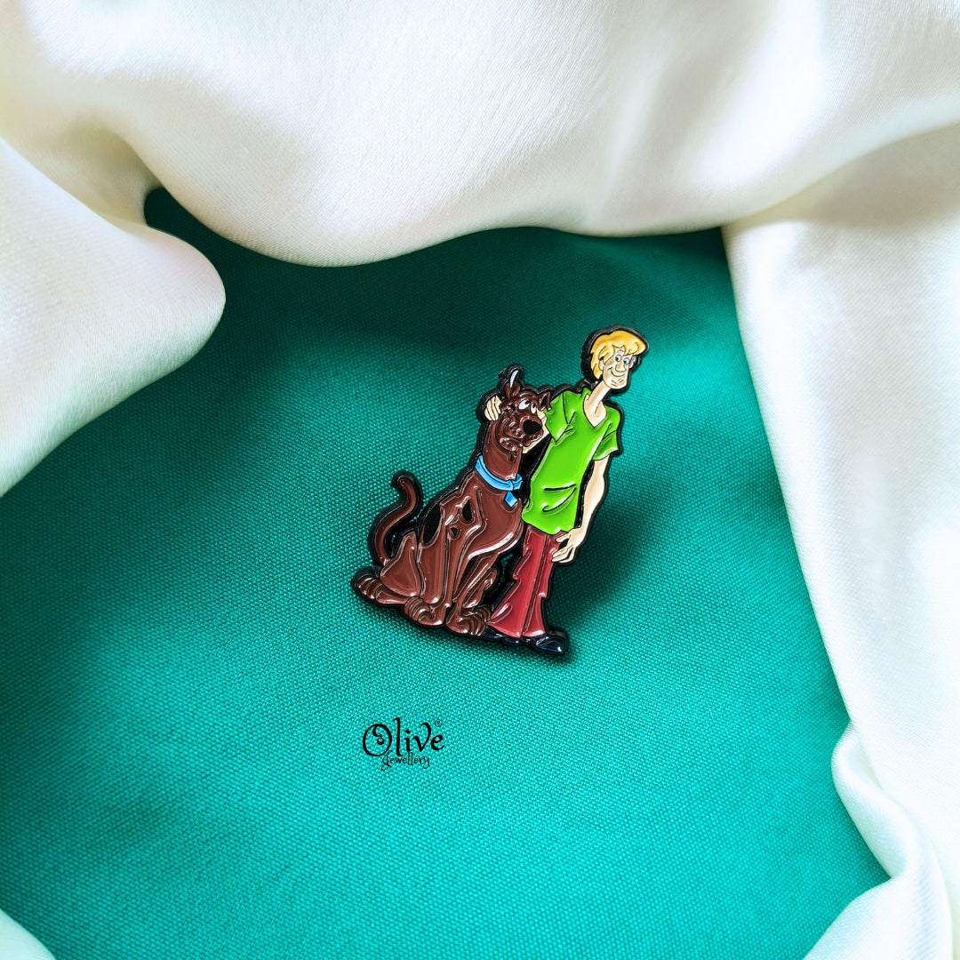 Shaggy &Scooby Brooch
