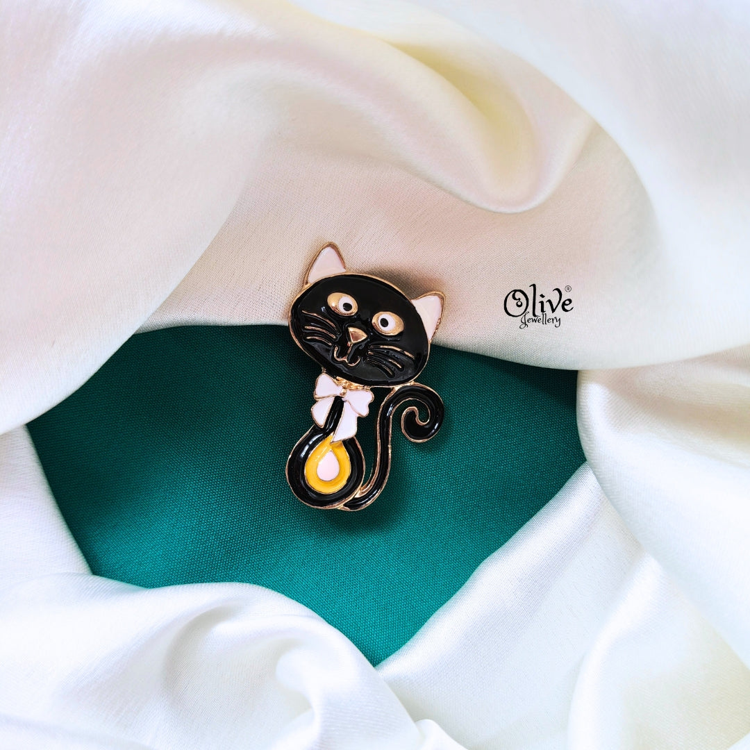 Black Cat Brooch