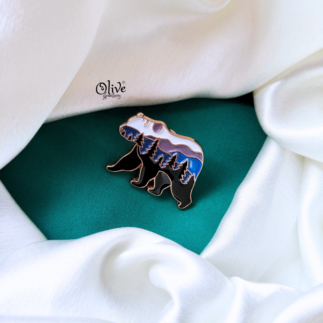 Polar Bear Brooch