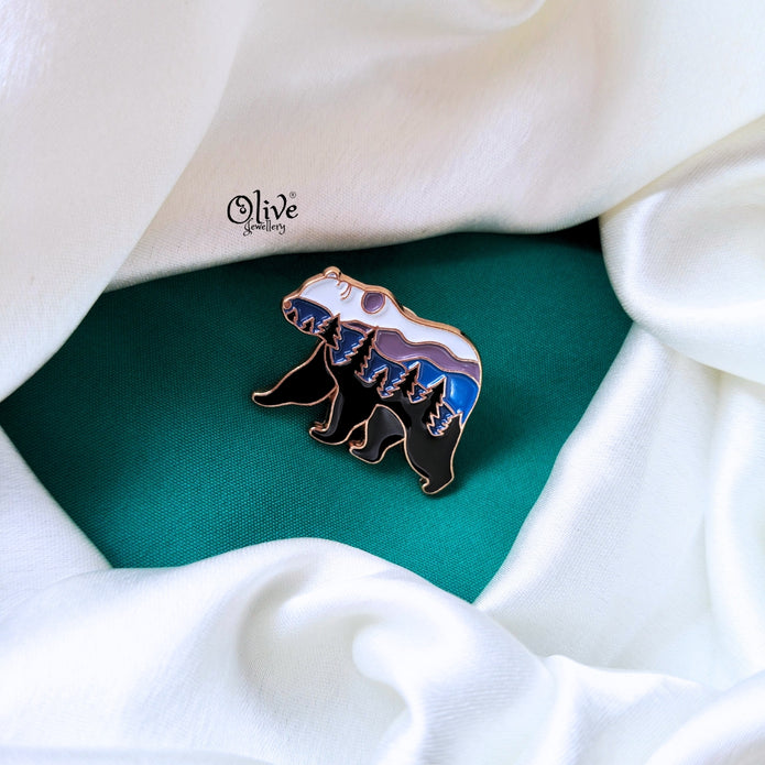 Polar Bear Brooch