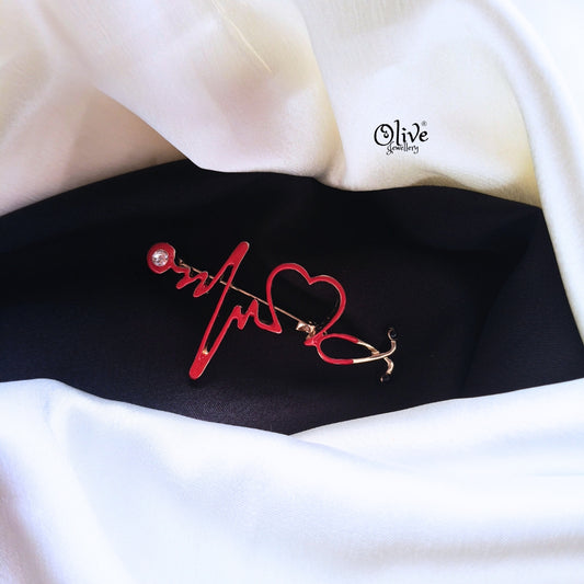 Heartbeat Brooch