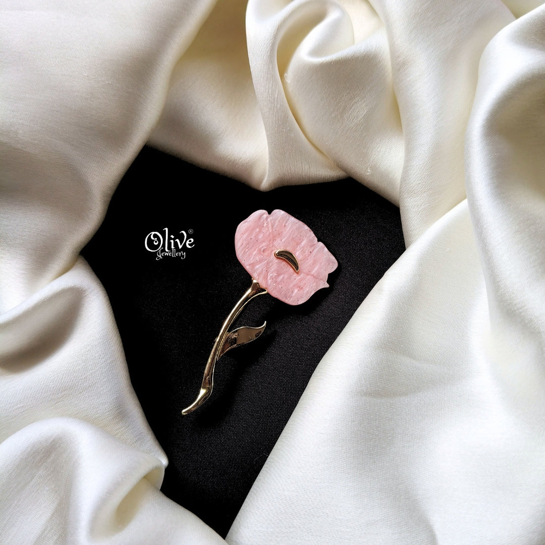 Resin Flower  Brooch