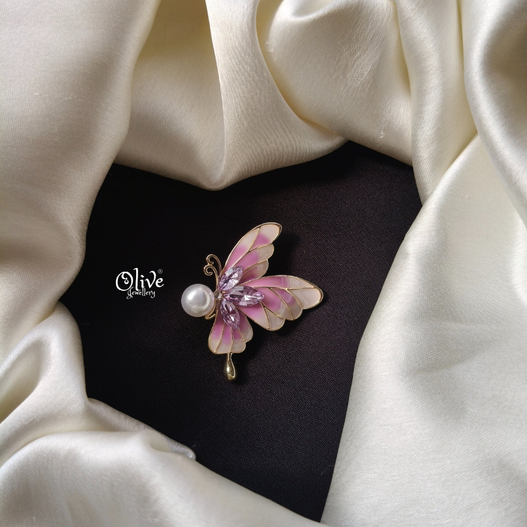 Double Shade Butterfly  Brooch