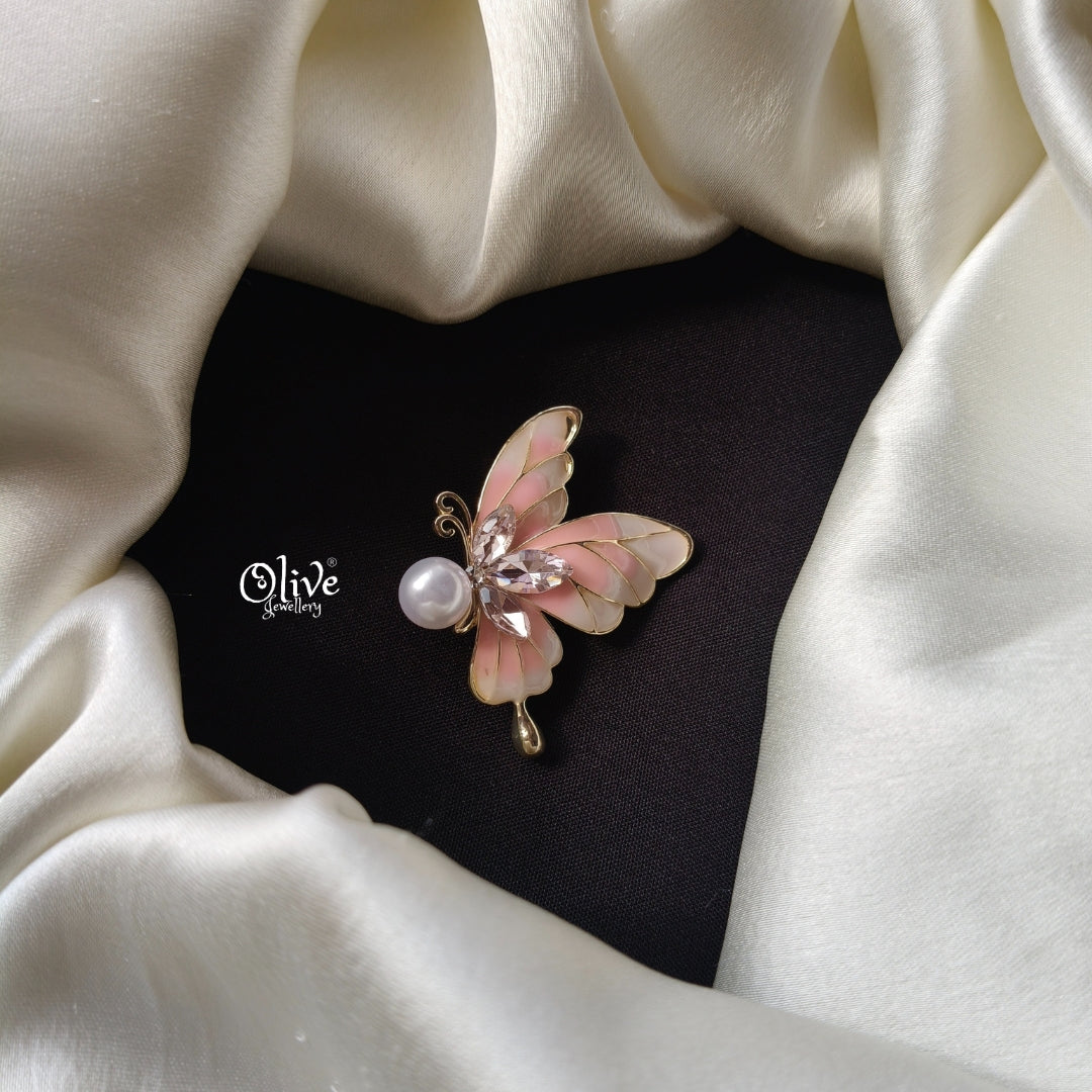 Double Shade Butterfly  Brooch