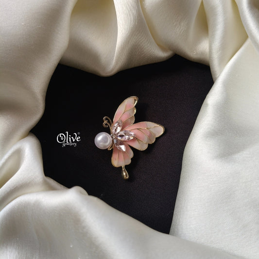 Double Shade Butterfly  Brooch