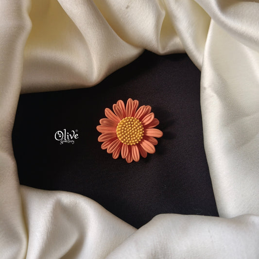 Sunflower Theme Brooch