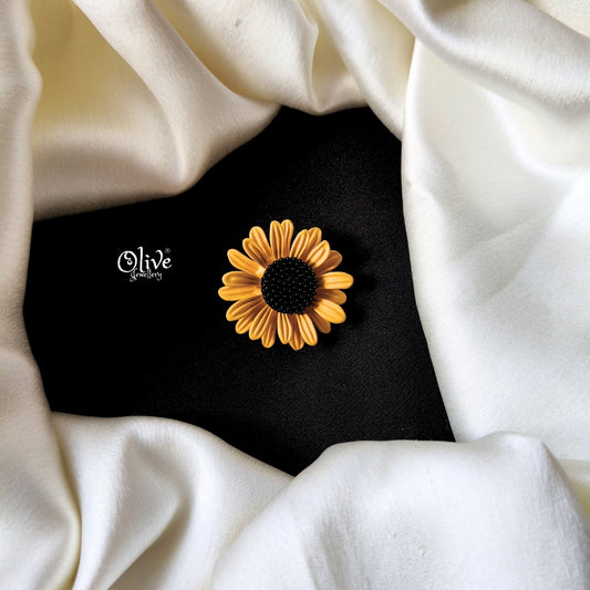Sunflower Theme Brooch